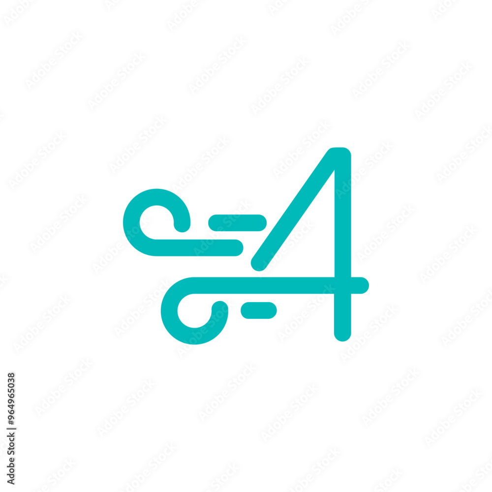 a combination of logos and vectors of wind, with initials, letters, numbers, or alphabets for business and others a combination of logos and vectors of wind, with initials, letters, numbers, or alphabets for business and others