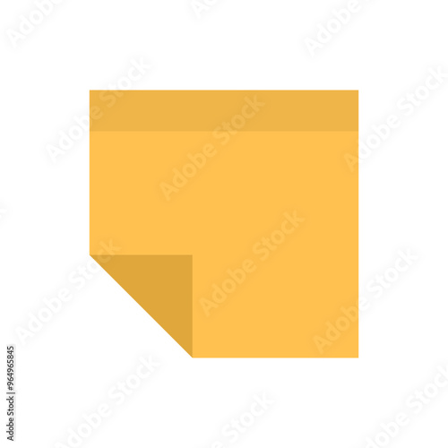 Flat Sticky Note Template