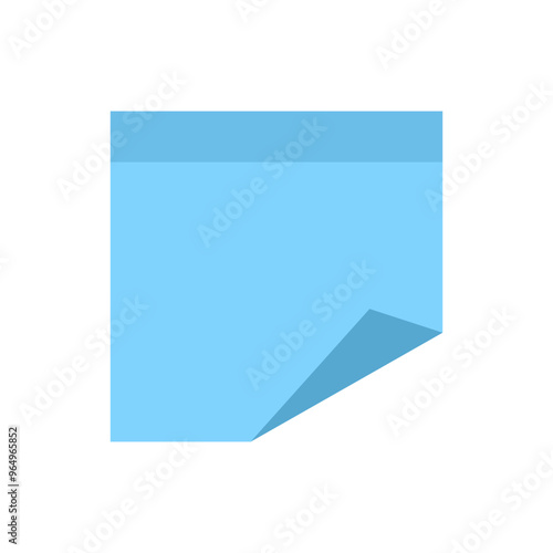 Flat Sticky Note Template