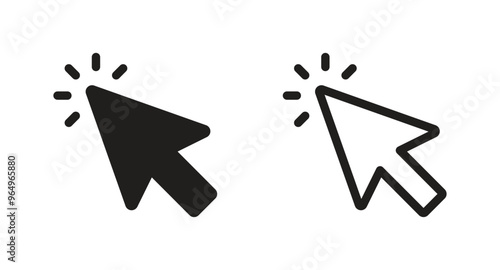 cursor icon. Cursors icon click vector