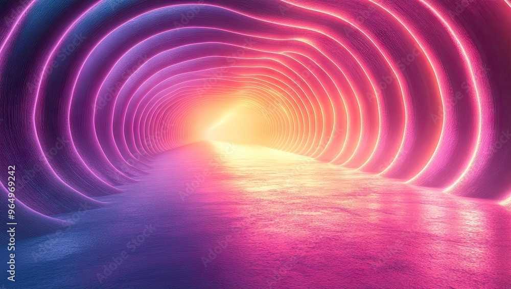 Neon Lights Tunnel Neon Lights Tunnel