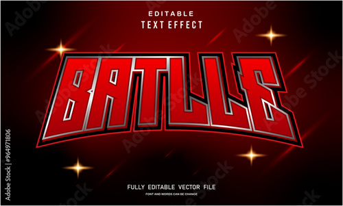 3d batle text effect