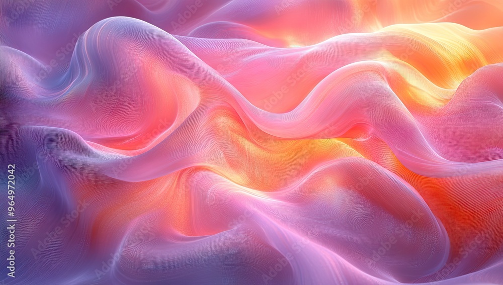 Abstract Art of Pink and Orange Abstract Art of Pink and Orange