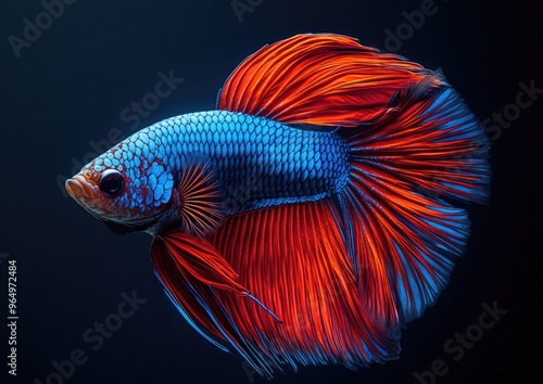 Vibrant Siamese Fighting Fish