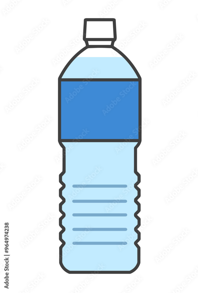 ペットボトルに入った水のイラスト ペットボトルに入った水のイラスト
