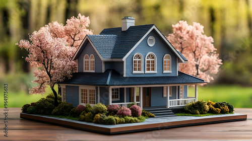 A detailed model of a house...
