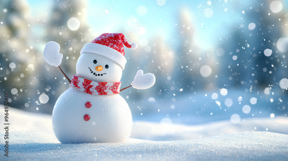 snowman on the snow snowman on the snow