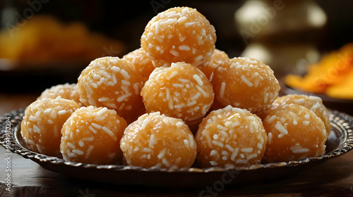 A plate of sweet, round tre...