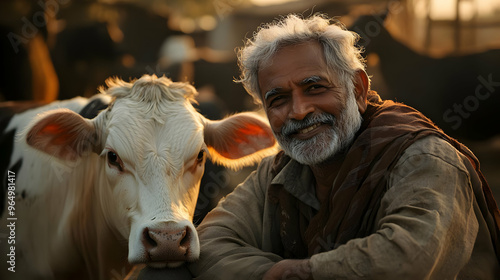 A smiling elderly man poses...