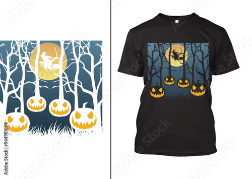 Halloween t-shirt design, halloween day, spooky, funny skeleton, pumpkin, vector, spooky season, sublimation, design, horror, t-shirt design.