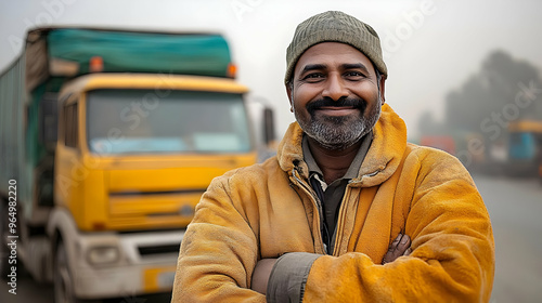 A smiling man in a warm jac...