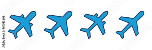 Plane icon vector. Airplane icon vector. Flight transport symbol. Travel illustration. Holiday symbol