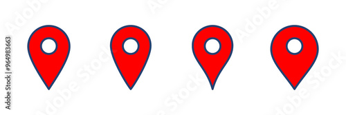 Pin icon vector. Location icon vector. destination icon. map pin Free Download Pin icon vector. Location icon vector. destination icon. map pin - GFXLoad