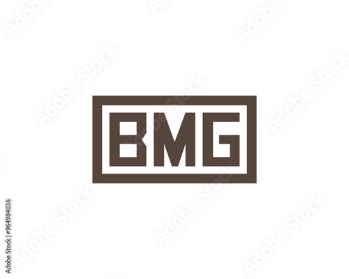 BMG logo design vector template. BMG photo