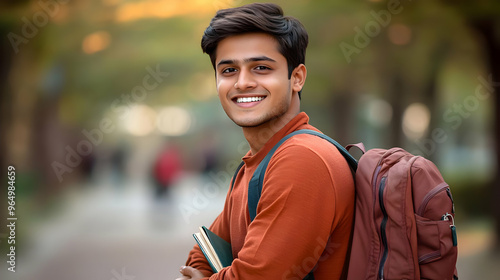 A smiling young man with a ...