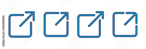 External link icon vector. link icon vector. hyperlink symbol