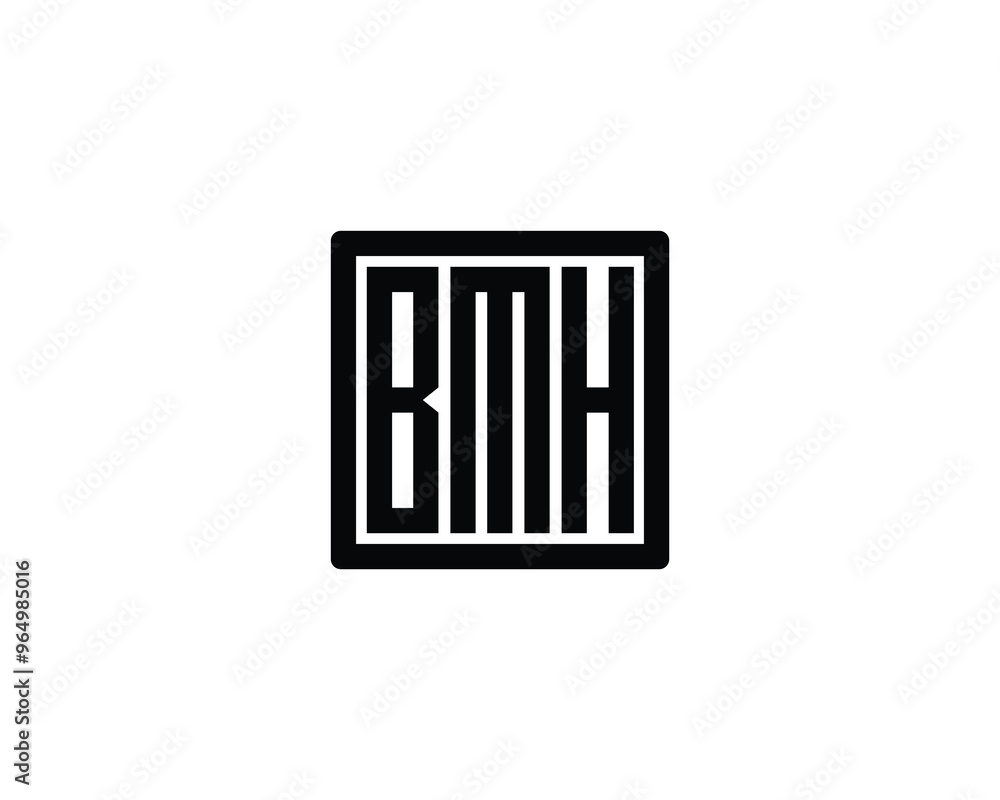 BMH Logo design vector template. BMH BMH Logo design vector template. BMH
