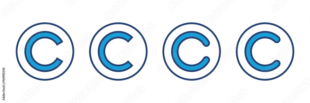 Copyright icon vector. copyright symbols Copyright icon vector. copyright symbols