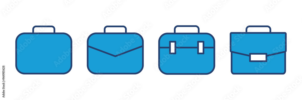 Briefcase icon vector. suitcase icon. luggage symbol. Briefcase icon vector. suitcase icon. luggage symbol.