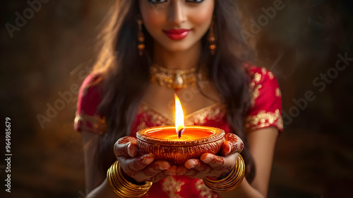 A woman in traditional atti...