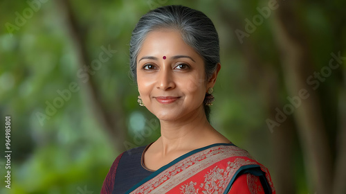 A woman in traditional atti...