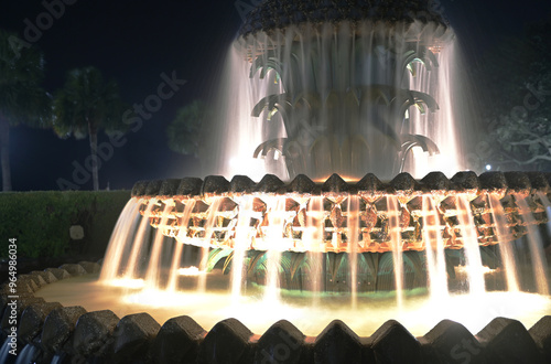 Pineapple Fountain Close Up