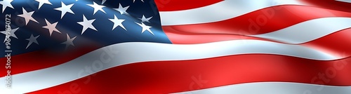 Free Download American Flag Flowing in the Wind - Generative AI - GFXLoad