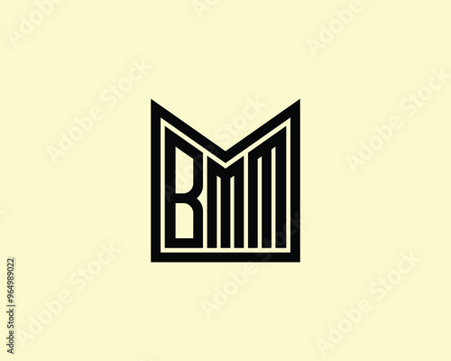 BMM Logo design vector template. BMM photo