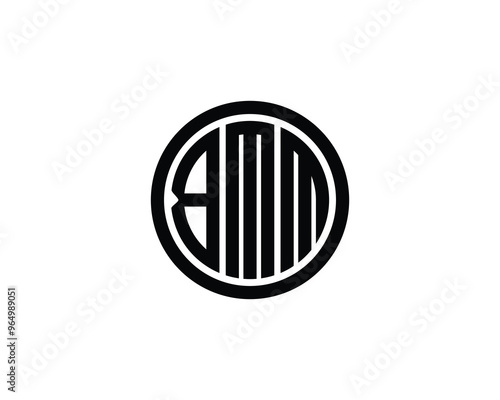 BMM Logo design vector template. BMM