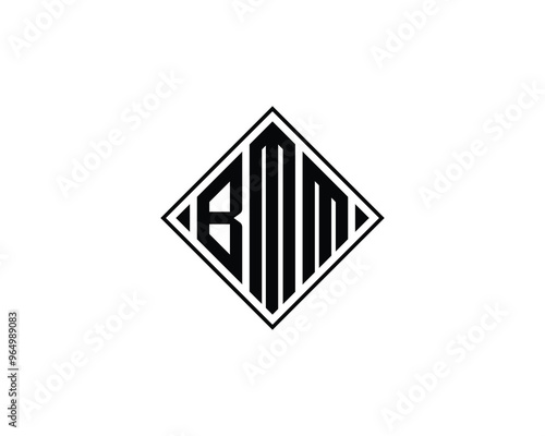 BMM Logo design vector template. BMM