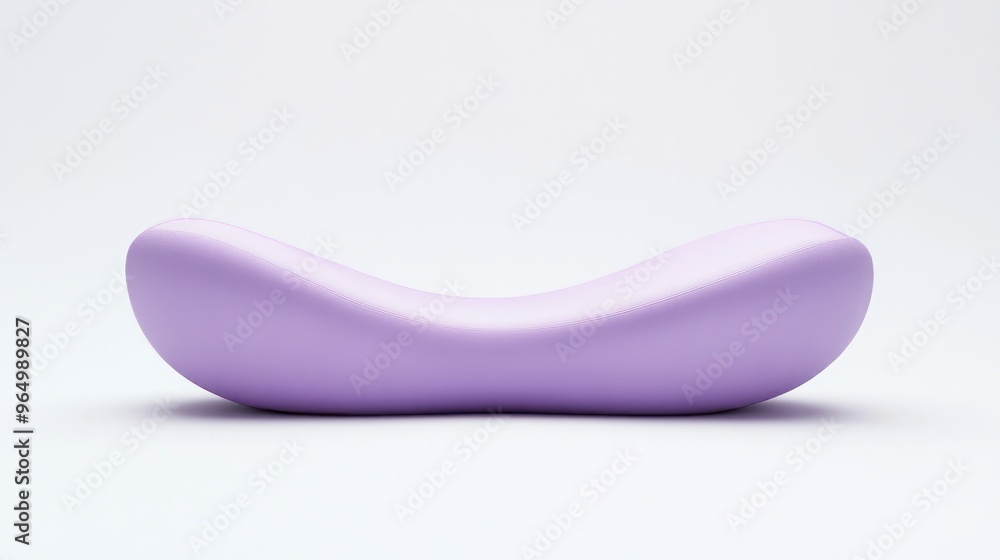 Minimalist Modern Purple Sofa on White Background Minimalist Modern Purple Sofa on White Background