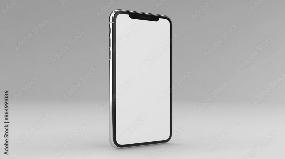 blank white smartphone mockup on a clean, minimalist background, ideal for showcasing app designs or advertisements blank white smartphone mockup on a clean, minimalist background, ideal for showcasing app designs or advertisements