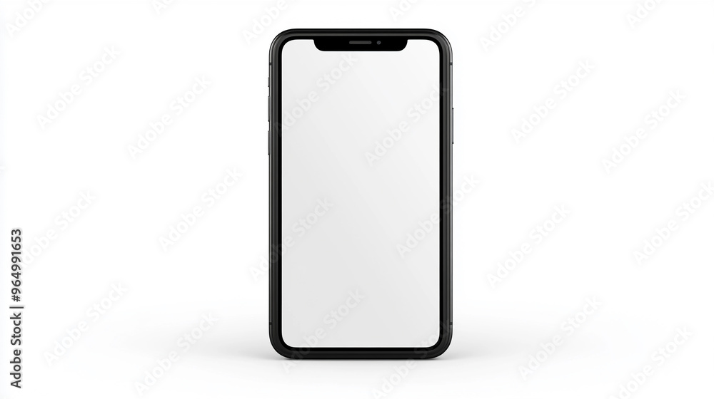 blank white smartphone mockup on a clean, minimalist background, ideal for showcasing app designs or advertisements blank white smartphone mockup on a clean, minimalist background, ideal for showcasing app designs or advertisements