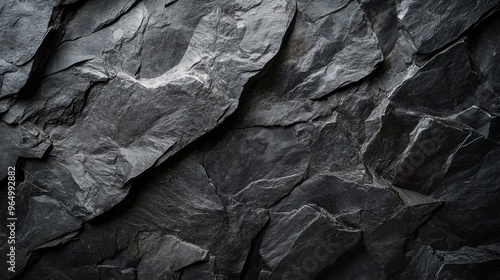 Wallpaper Mural Black stone texture background Torontodigital.ca