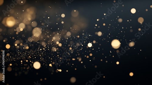 Abstract black background with fine, scattered sparks. Featuring a dark canvas with small, glowing spark effects. Showcasing a contemporary, dynamic design. Ideal for creative and design projects photo