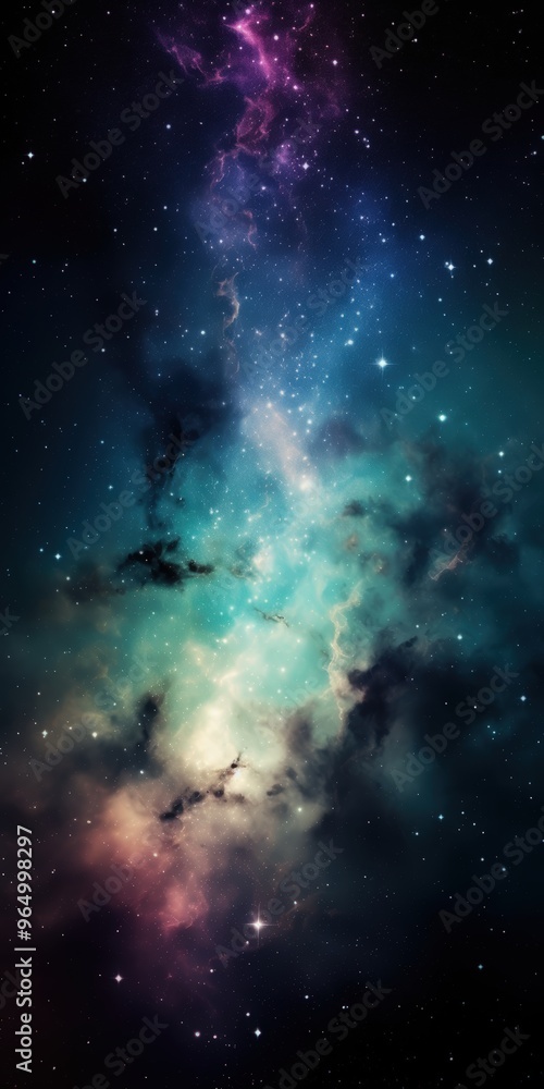 Naklejka premium A nebula in space