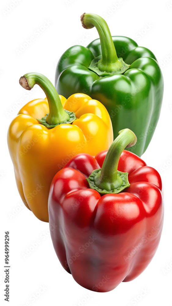 A set of peppers isolated on a transparent background PNG A set of peppers isolated on a transparent background PNG