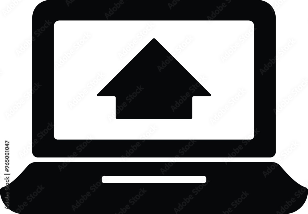 Laptop computer desktop icon. Line, glyph and filled outline colorful version, Monitor Display Screen outline and filled vector sign. Symbol, logo illustration. Technology icons set.