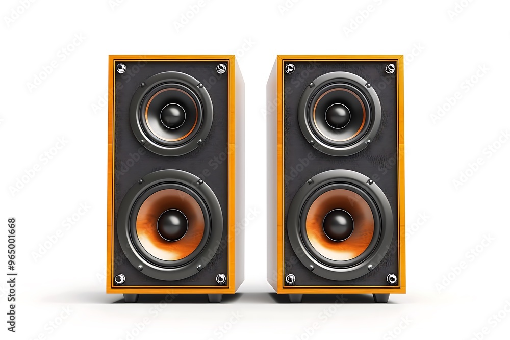 Speakers isolated isolated on white background. Speakers isolated isolated on white background.