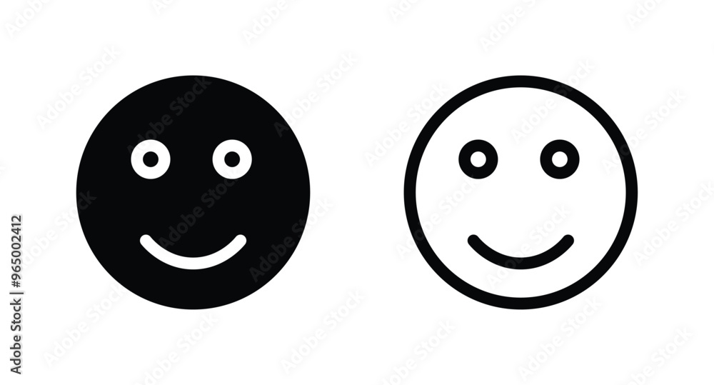 Emoticons icon. Emoji faces icon vector Emoticons icon. Emoji faces icon vector