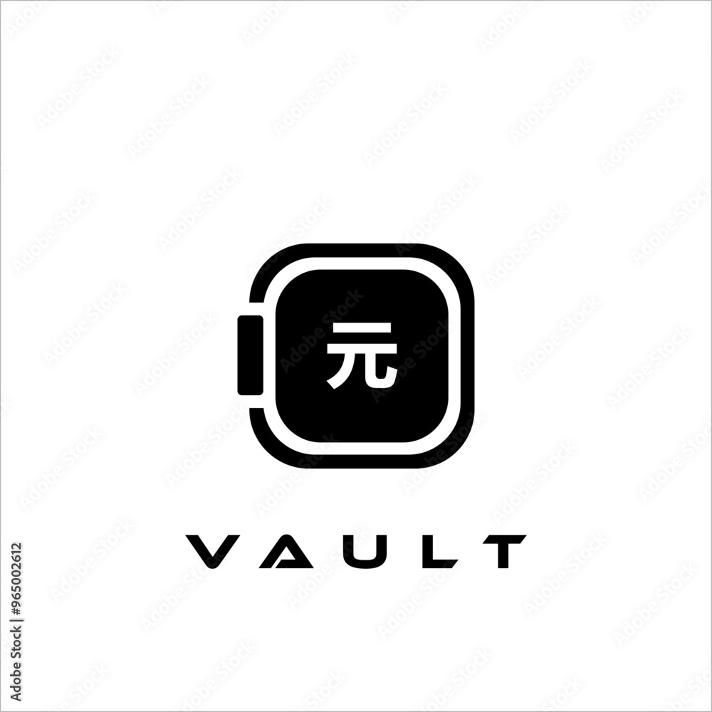 Combination of safe logo design and currency symbol
Combination of safe logo design and currency symbol
