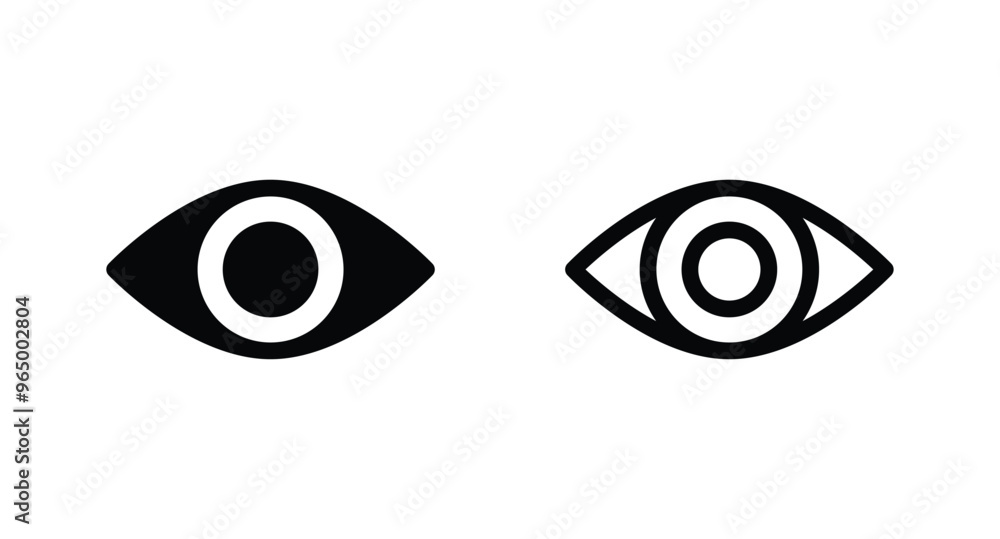 eye icon vector. Eyes icon. Vision icon symbol vector eye icon vector. Eyes icon. Vision icon symbol vector