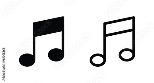 music note icon vector. music note symbol icon
