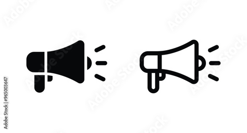megaphone icon vector. Loudspeaker megaphone vector