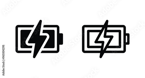 Battery icon vector. Battery symbol icon