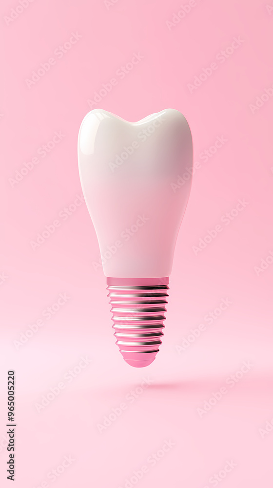Minimalist style dental implant model Minimalist style dental implant model