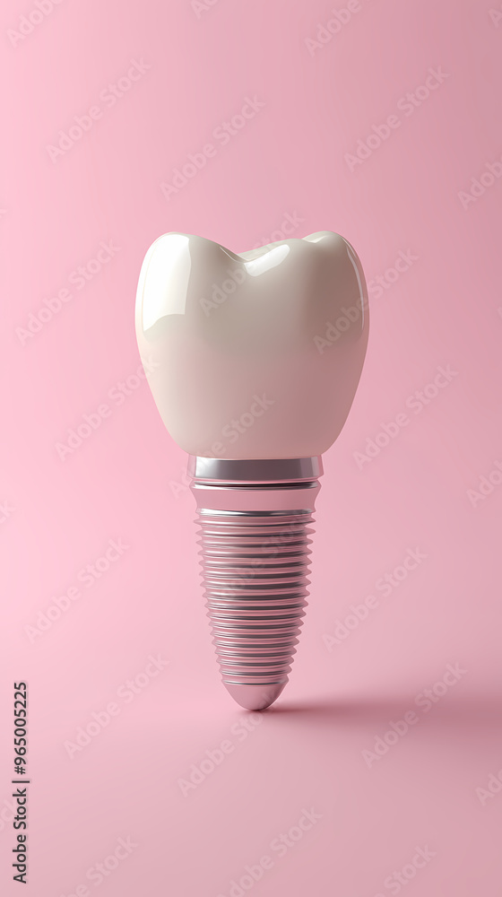 Minimalist style dental implant model Minimalist style dental implant model