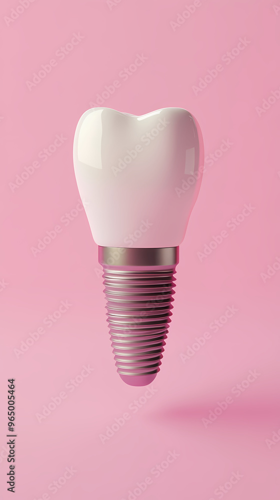 Minimalist style dental implant model Minimalist style dental implant model