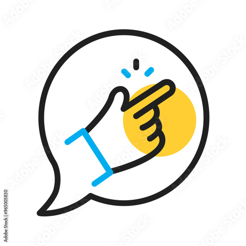 Vector multicolor icon for Hassle free