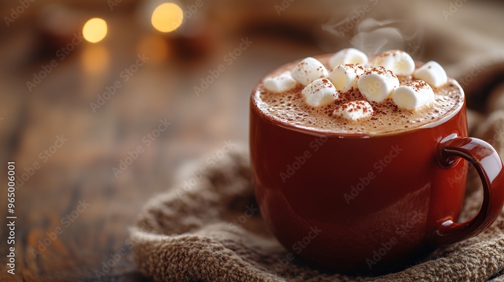 Warm and Cozy Hot Chocolate with Marshmallows Warm and Cozy Hot Chocolate with Marshmallows